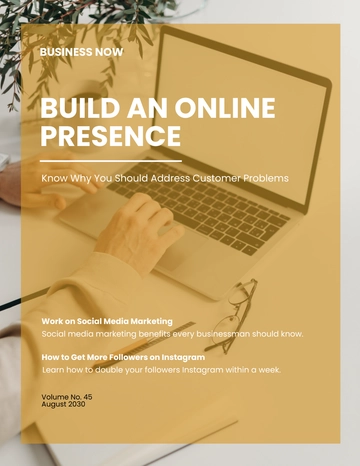 Free Creative Small Business Magazine Template to Edit Online