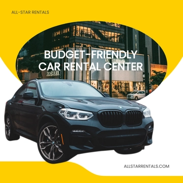 Free Budget Car Rental Linkedin Post Template to Edit Online