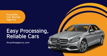 Free Car Rental Agency Facebook Post Template to Edit Online