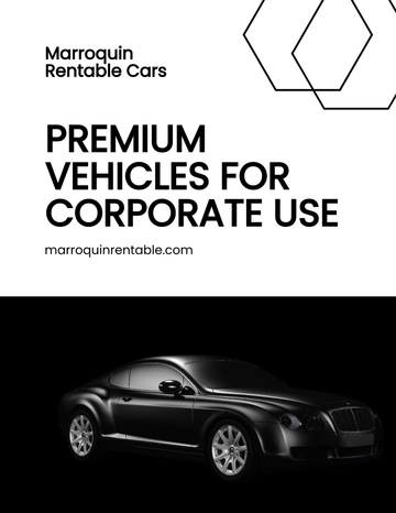 Free Company Car Rental Flyer Template to Edit Online