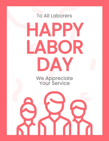 Free Happy Labor Day Flyer Template to Edit Online