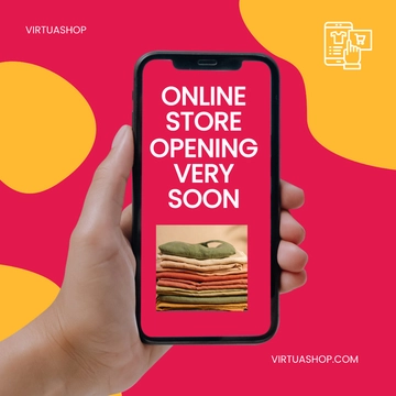 Free Online Store Open Announcement Instagram Post Template to Edit Online