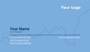 Market Analyst Business Card Template