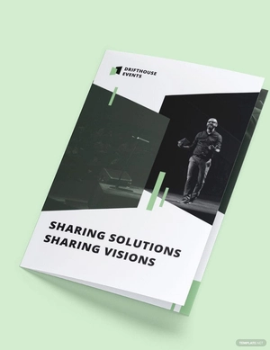 Event Conference Bi-Fold Brochure Template