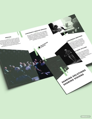 Event Conference Tri-Fold Brochure Template