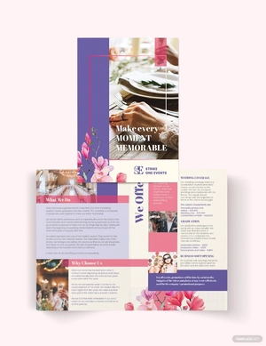 Event Company Bi-Fold Brochure Template