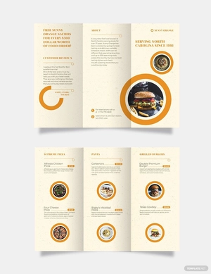 Fast Food Tri-Fold Brochure Template