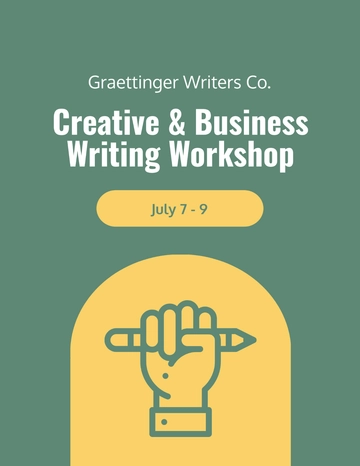 Free Creative Workshop Flyer Template to Edit Online