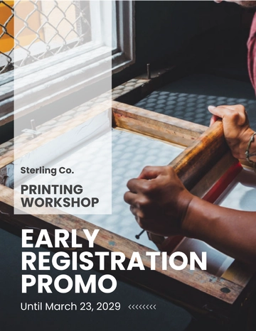 Free Workshop Promotion Flyer Template to Edit Online