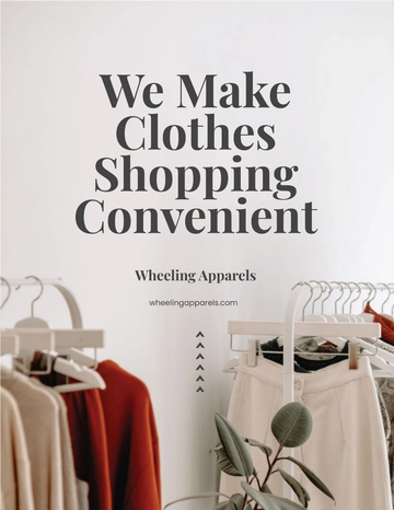 Free Online Clothing Store Flyer Template to Edit Online