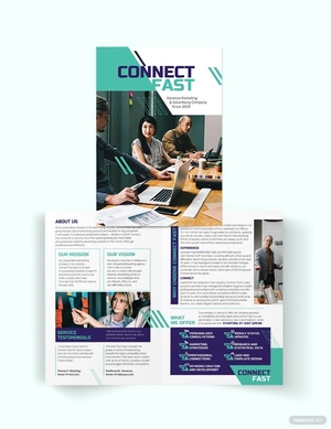 Folded Bi-Fold Brochure Template