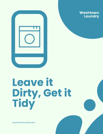 Free Online Laundry Store Flyer Template to Edit Online