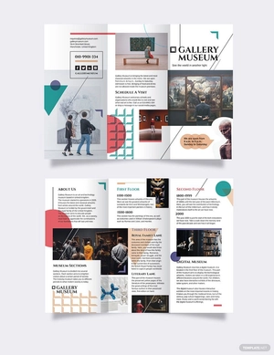 Museum Tri-Fold Brochure Template