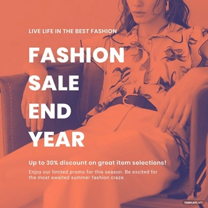 Minimalistic Fashion Sale Instagram Post Template