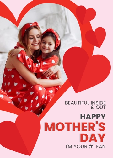 Free Photo Mother's Day Card Template to Edit Online