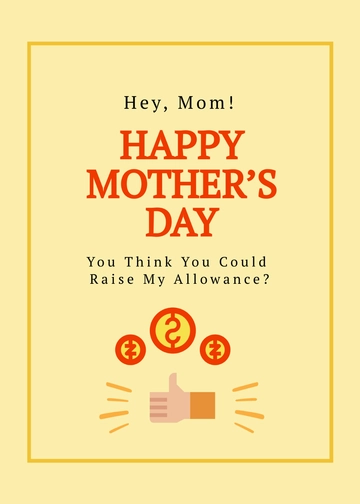 Free Funny Mother's Day Card Template to Edit Online