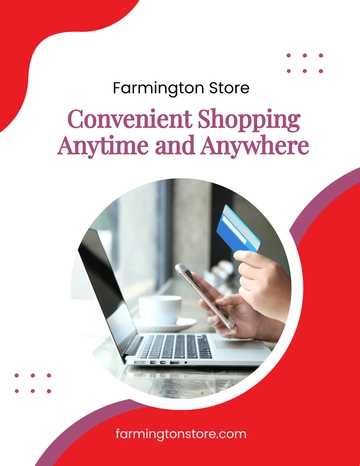 Free Online Store Advertisement Flyer Template to Edit Online