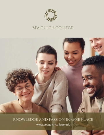 Free Undergraduate School Prospectus Template to Edit Online