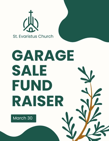 Free Church Garage Sale Flyer Template to Edit Online