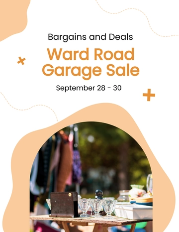 Free Garage Sale Advertisement Flyer Template to Edit Online