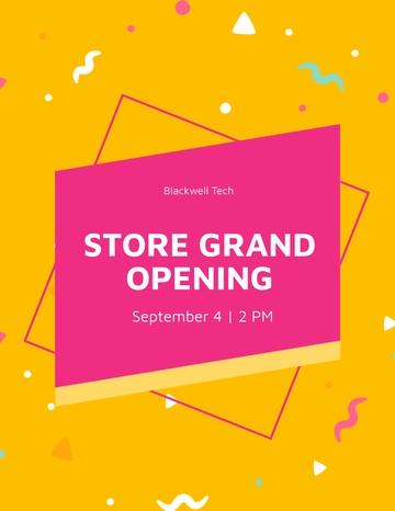 Free Store Grand Opening Flyer Template to Edit Online