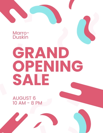 Free Grand Opening Sale Flyer Template to Edit Online