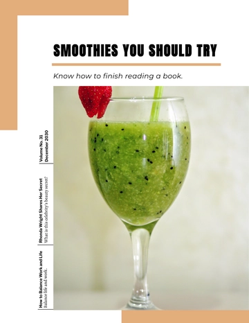 Free Minimal Lifestyle Magazine template to Edit Online