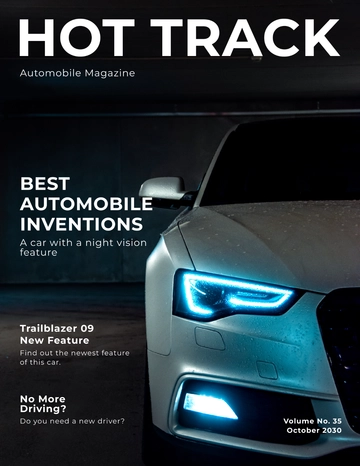 Free Automotive Engineering Magazine Template to Edit Online