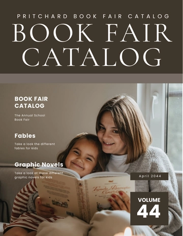 Free Book Fair Catalog Template to Edit Online