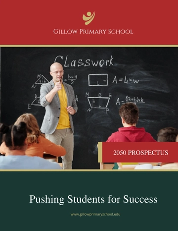 Free School Prospectus Template to Edit Online