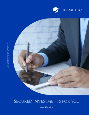 Free Investment Prospectus Template to Edit Online