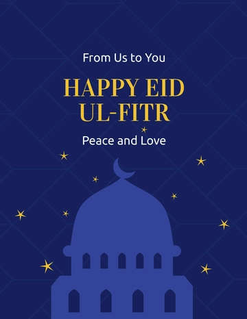 Free Happy Eid ul-Fitr Flyer Template to Edit Online
