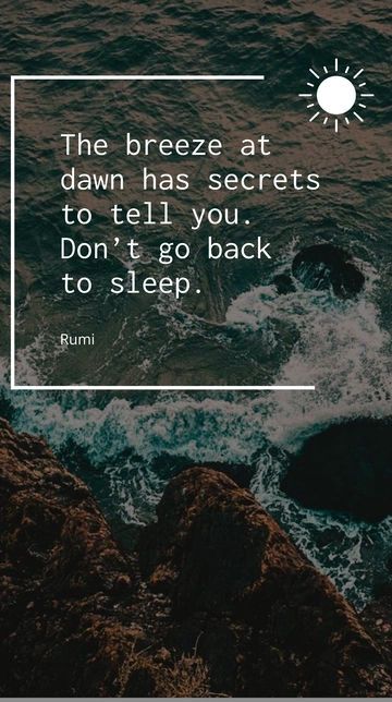 Free Breeze at Dawn Secrets: Rumi Quote Template to Edit Online