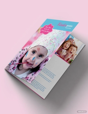 Kindergarten Bi-Fold Brochure Template
