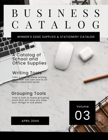 Free Business Catalog Template to Edit Online