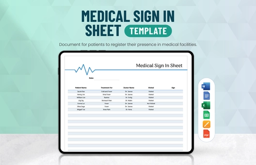 Medical Sign In Sheet Template