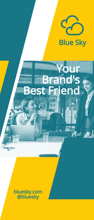 Free Simple Corporate Roll up Banner Template to Edit Online