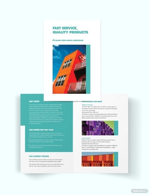 Rental Broker Bi-Fold Brochure Template