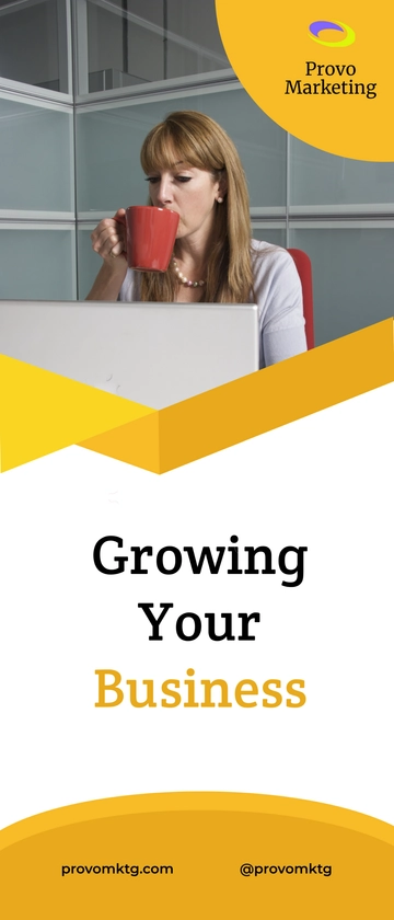 Free Marketing Company Roll Up Banner Template to Edit Online