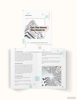 Real Estate Mortgage Company Bi-Fold Brochure Template
