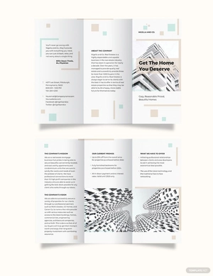 Real Estate Mortgage Company Tri-Fold Brochure Template
