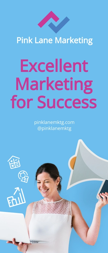 Free Digital Marketing Roll Up Banner Template to Edit Online