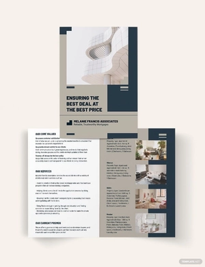 Apartment/Condo Mortgage Broker Bi-Fold Brochure Template