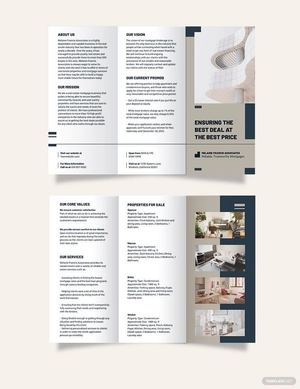 Apartment/Condo Mortgage Broker Tri-Fold Brochure Template