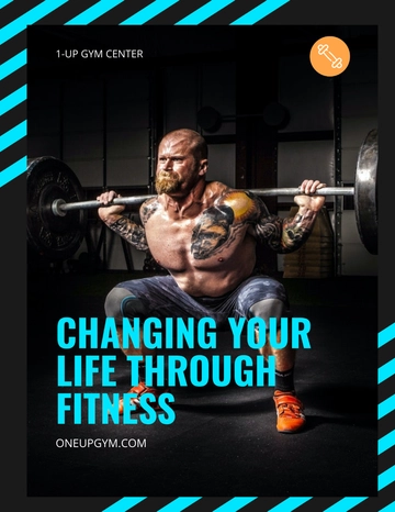 Free Gym Centre Flyer Template to Edit Online