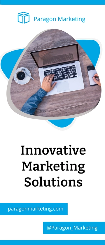 Free Creative Marketing Roll Up Banner Template to Edit Online