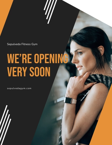 Free Gym Opening Flyer Template to Edit Online