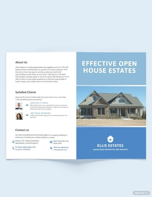 Real Estate Community Bi-Fold Brochure Template