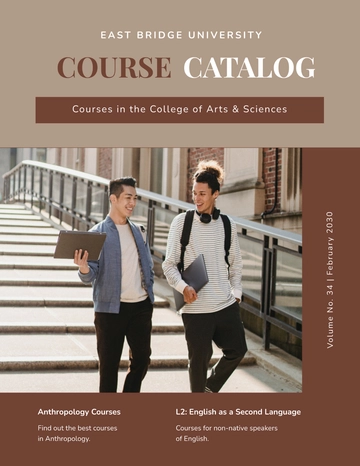Free Course Catalog Template to Edit Online