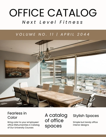 Free Simple Office Catalog Template to Edit Online